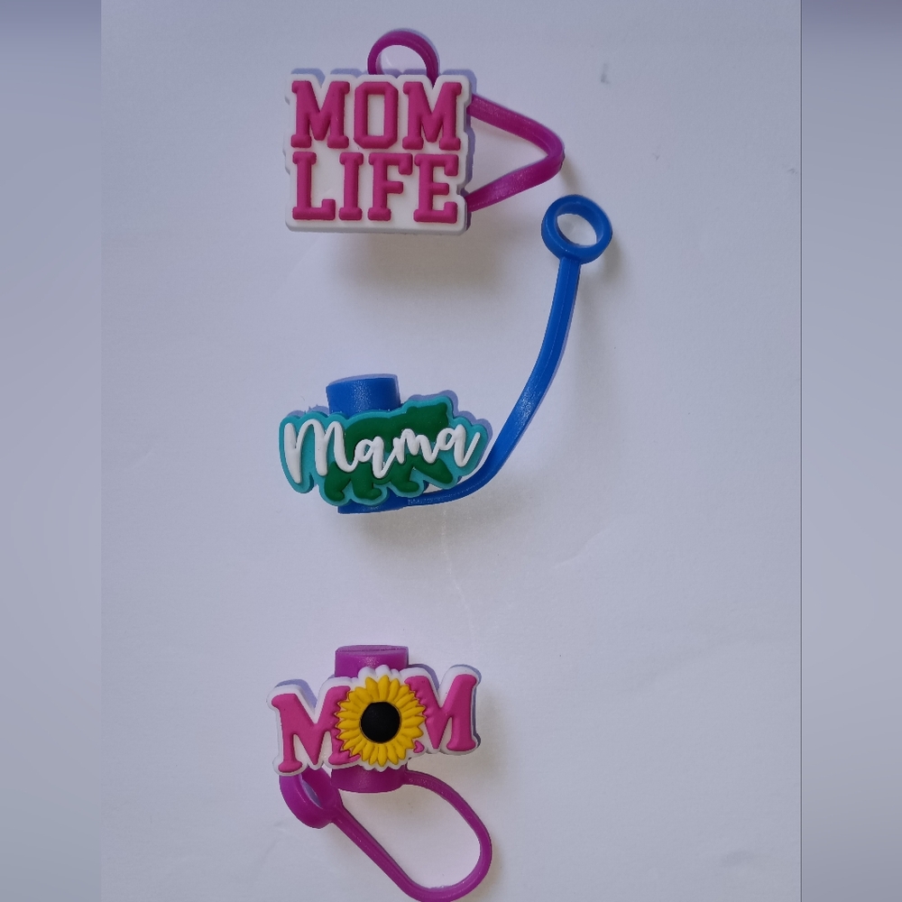Mom Straw Toppers